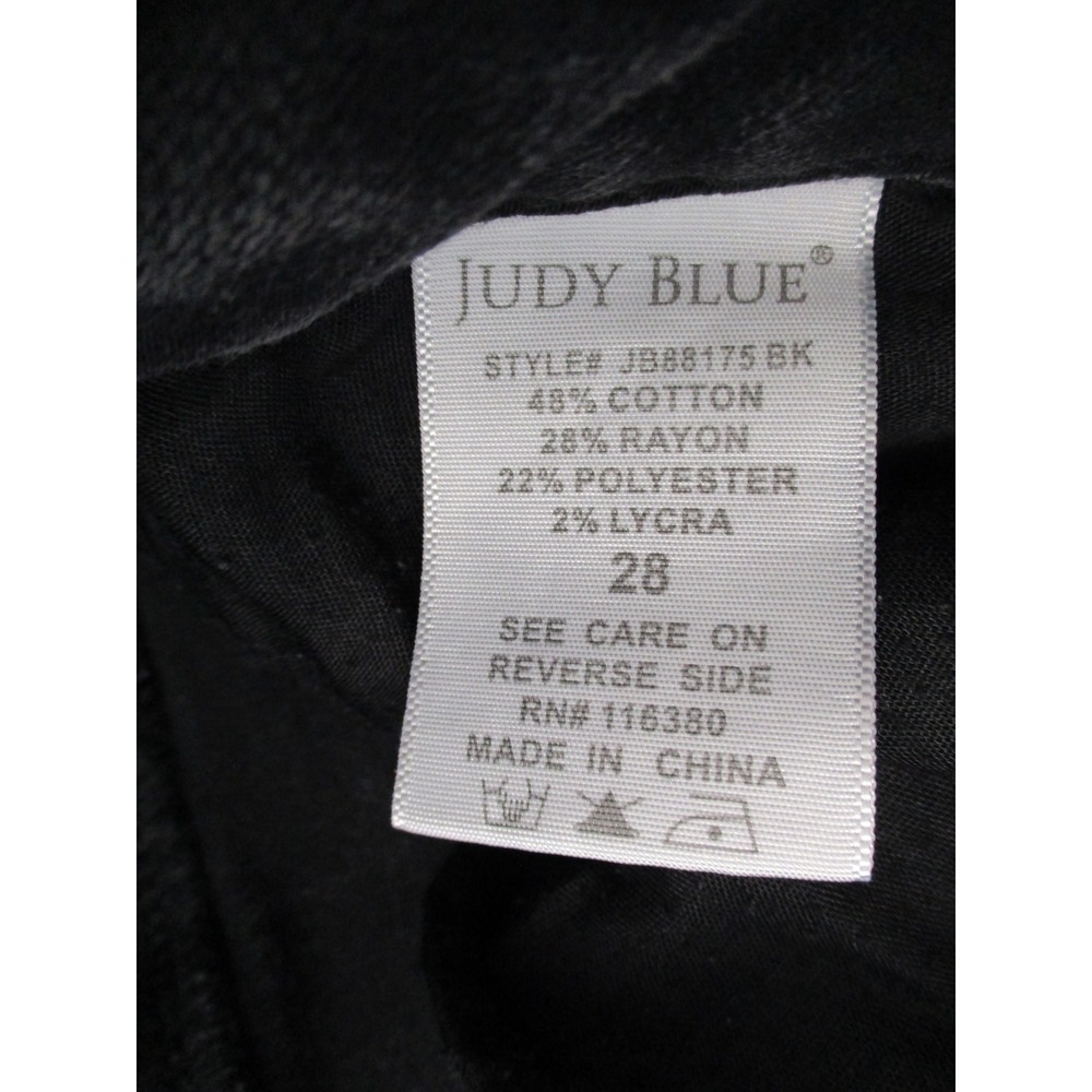 Judy Blue Jeans Womens 28 Black Boyfriend Fit Faded Stretch Denim JB88175 BK - Picture 5 of 14